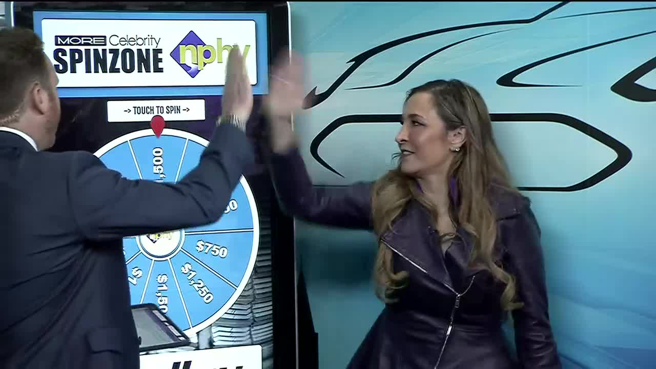 Lindsay Glazer on the KVVU FOX 5 CHARITY WHEEL